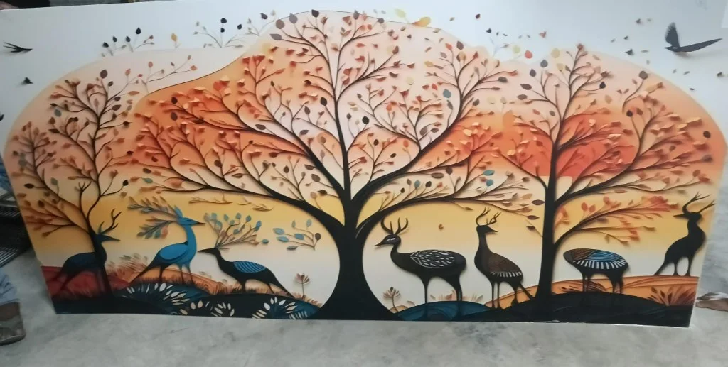 7D Autumn Forest Mural