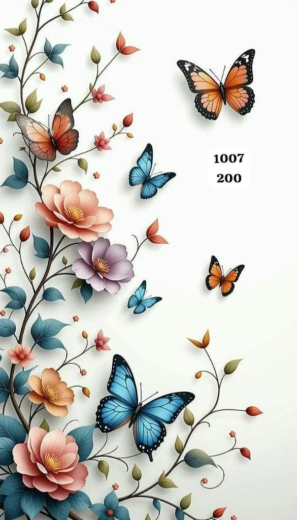 7D Butterflies and Blossoms