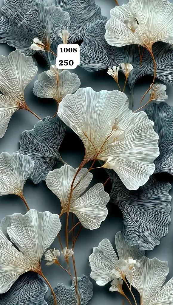 7D Ginkgo Leaf Relief