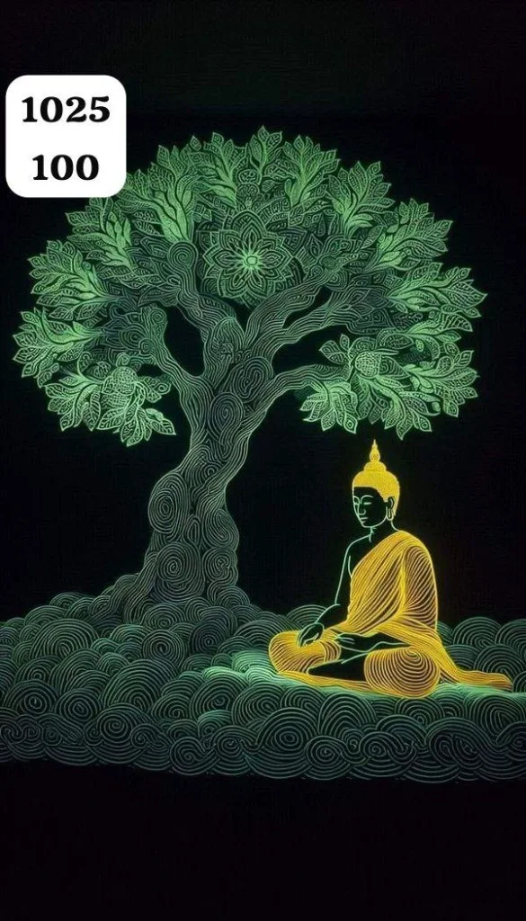 7D Neon Buddha Tree